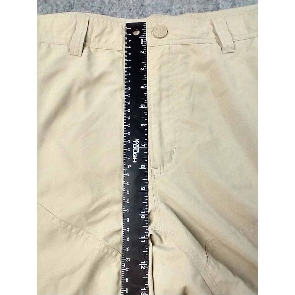 The North Face Mens Horizon Cargo Shorts Tan Khaki Nylon Hiking Outdoor Size 36